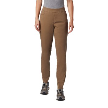 Columbia Pinnacle Peak Colored Twill, Leggings Marrom Para Mujer | 829731-DHP